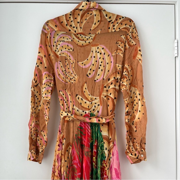 NWOT FARM Rio Mixed Prints Maxi Chemise Dress XL - Picture 9 of 16